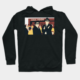 Soul Food & Shades – Retro Music Culture Art Hoodie