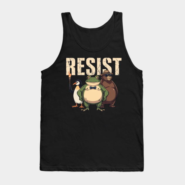 Portland-Frog Tank Top by Creatifly Graphic Tees