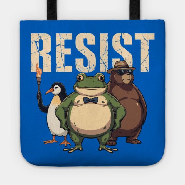 Portland-Frog Tote by Creatifly Graphic Tees