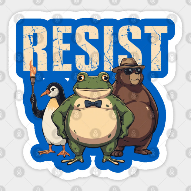 Portland-Frog Sticker by Creatifly Graphic Tees