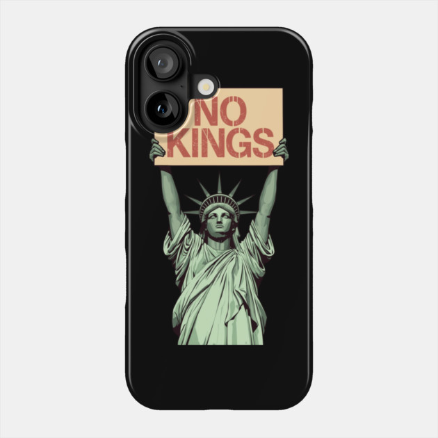 No-Kings Phone Case by Creatifly Graphic Tees