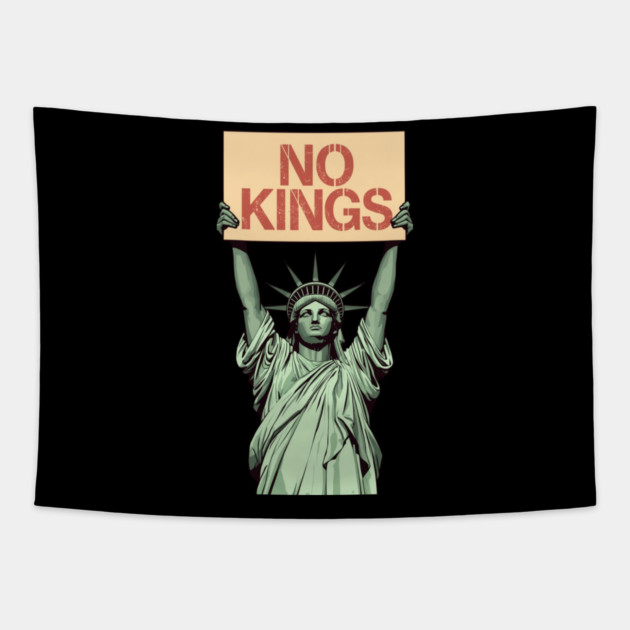 No-Kings Tapestry by Creatifly Graphic Tees