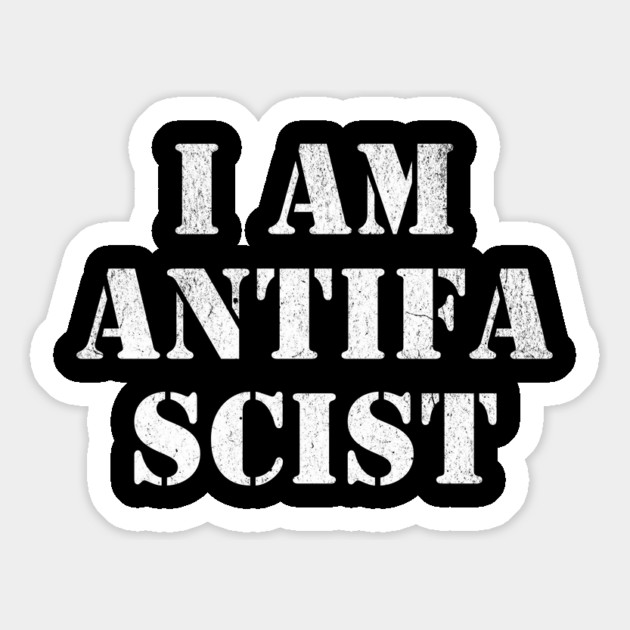 I Am Anti-Fascist Protest Democracy Political Resistance Magnet by Yesteeyear