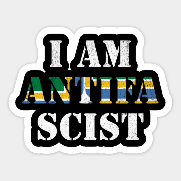I Am Anti Fascist Portland Flag Political Activism Resistance Magnet by Yesteeyear