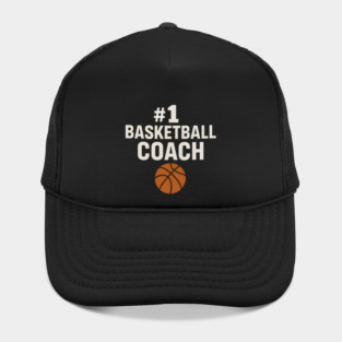 #1 Basketball Coach Design Gift for Sports Lovers Hat