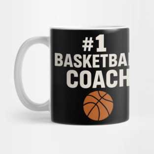 #1 Basketball Coach Design Gift for Sports Lovers Mug
