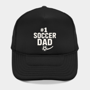 #1 Soccer Dad Soccer Ball Graphic Gift Hat