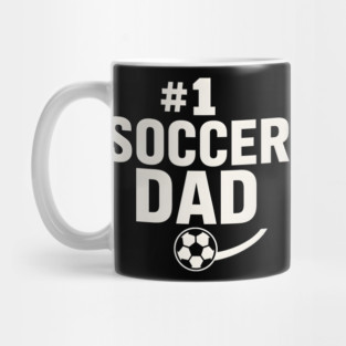 #1 Soccer Dad Soccer Ball Graphic Gift Mug