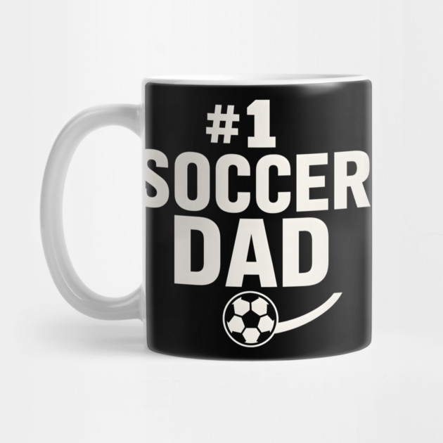 #1 Soccer Dad Soccer Ball Graphic Gift by MakerMind8.2