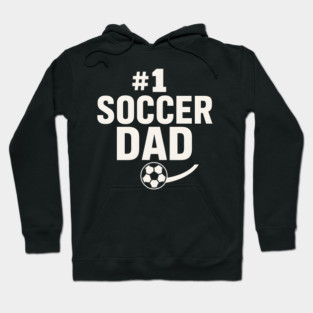 #1 Soccer Dad Soccer Ball Graphic Gift Hoodie