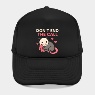 Don’t End the Call Cute Animal Phone Love Graphic Gift Hat