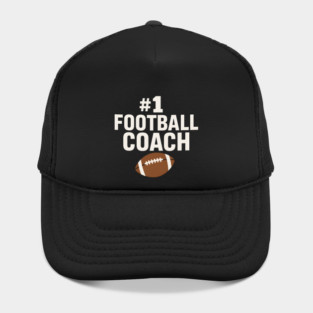 #1 Football Coach Gift Graphic for Sports Lovers Hat