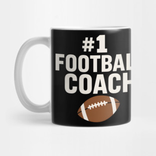 #1 Football Coach Gift Graphic for Sports Lovers Mug