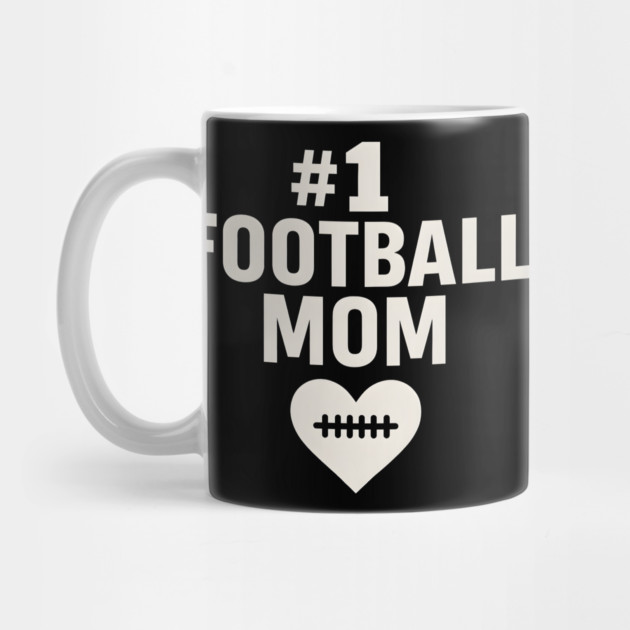 #1 Football Mom Gift Graphic for Sports Lovers by MakerMind8.2