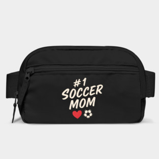 #1 Soccer Mom Heart Soccer Ball Graphic Gift Bag