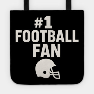 #1 Football Fan Gift Graphic for Sports Lovers Tote