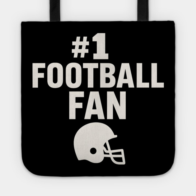 #1 Football Fan Gift Graphic for Sports Lovers Tote by MakerMind8.2