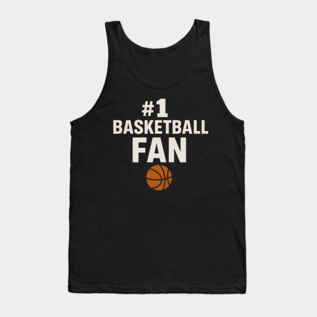 #1 Basketball Coach Gift Graphic for Sports Lovers Tank Top by MakerMind8.2