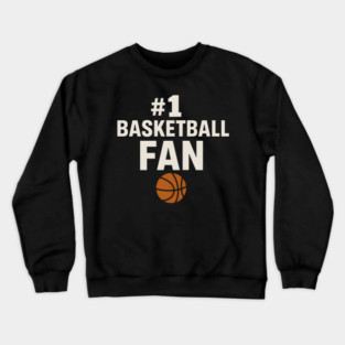 #1 Basketball Coach Gift Graphic for Sports Lovers Crewneck Sweatshirt