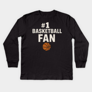 #1 Basketball Coach Gift Graphic for Sports Lovers Kids Long Sleeve T-Shirt
