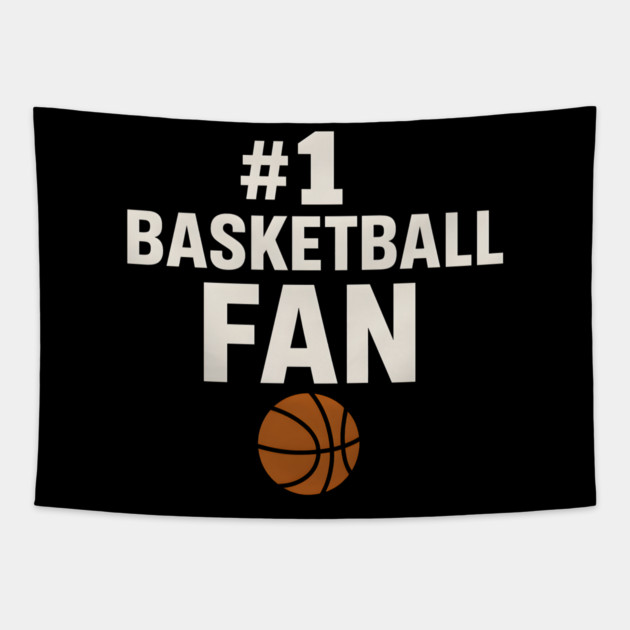 #1 Basketball Coach Gift Graphic for Sports Lovers Tapestry by MakerMind8.2