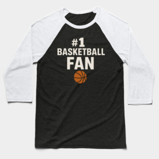 #1 Basketball Coach Gift Graphic for Sports Lovers Baseball T-Shirt