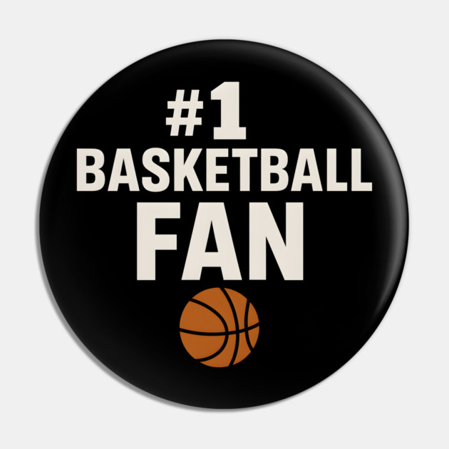 #1 Basketball Coach Gift Graphic for Sports Lovers Pin by MakerMind8.2