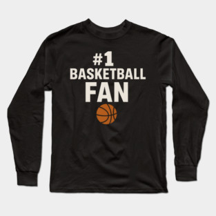 #1 Basketball Coach Gift Graphic for Sports Lovers Long Sleeve T-Shirt