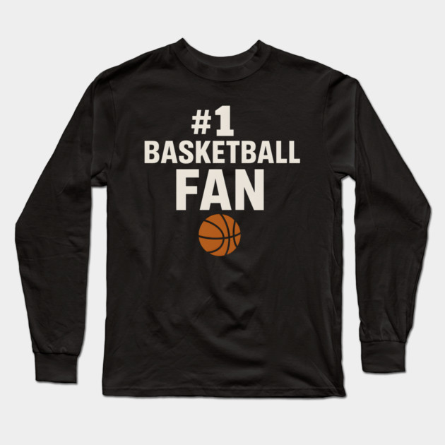 #1 Basketball Coach Gift Graphic for Sports Lovers Long Sleeve T-Shirt by MakerMind8.2