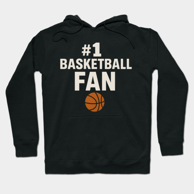 #1 Basketball Coach Gift Graphic for Sports Lovers Hoodie by MakerMind8.2