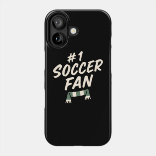 #1 Soccer Fan Football Scarf Graphic Gift for Sports Lovers Phone Case