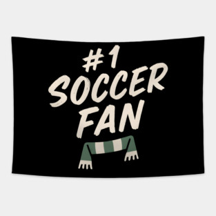 #1 Soccer Fan Football Scarf Graphic Gift for Sports Lovers Tapestry