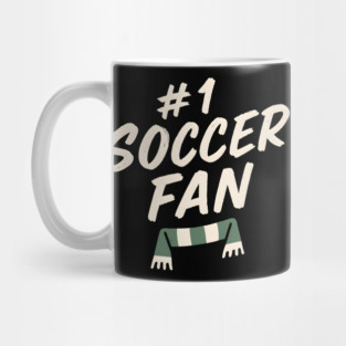 #1 Soccer Fan Football Scarf Graphic Gift for Sports Lovers Mug