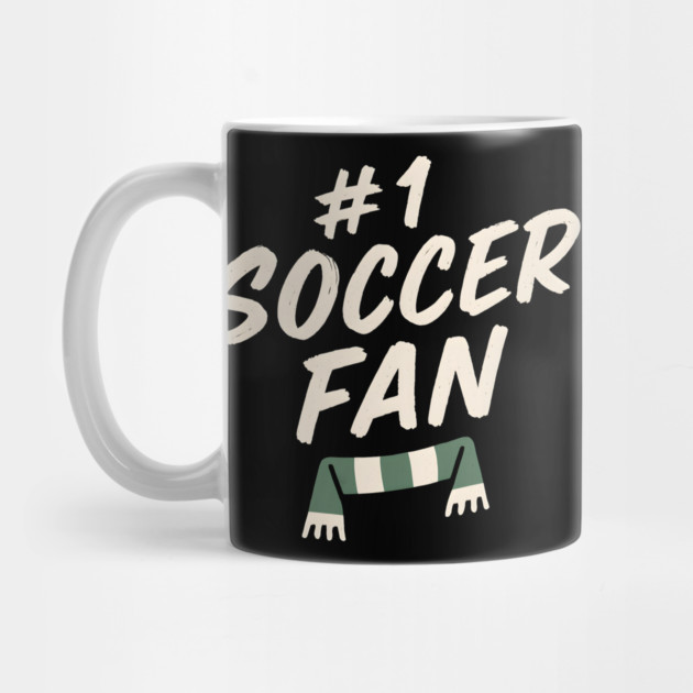 #1 Soccer Fan Football Scarf Graphic Gift for Sports Lovers by MakerMind8.2