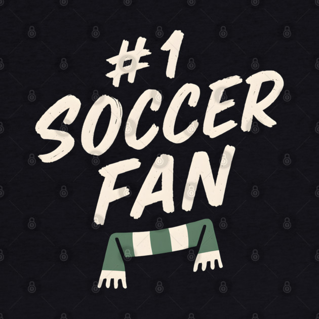 #1 Soccer Fan Football Scarf Graphic Gift for Sports Lovers by MakerMind8.2