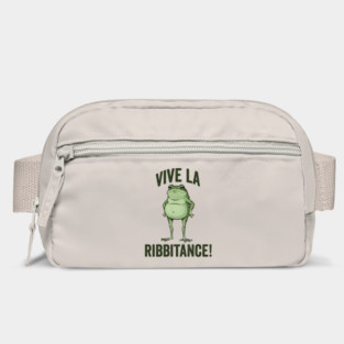 Vive La Ribbitance! Frogs resisting ICE in Portland, United we Ribbit Bag