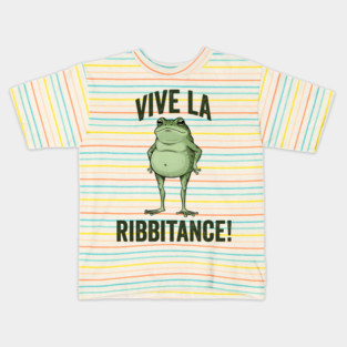 Vive La Ribbitance! Frogs resisting ICE in Portland, United we Ribbit Kids T-Shirt