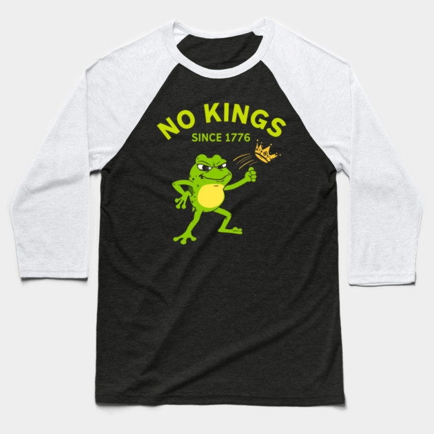 No-Kings Baseball T-Shirt by Creatifly Graphic Tees