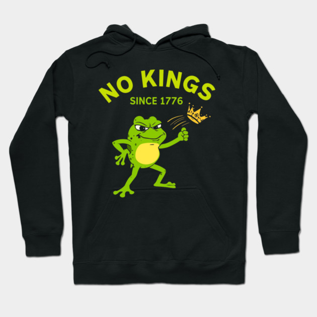 No-Kings Hoodie by Creatifly Graphic Tees