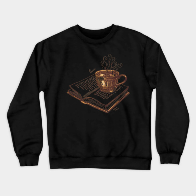 Weekend Plan Coffee & Books Crewneck Sweatshirt by SR8891
