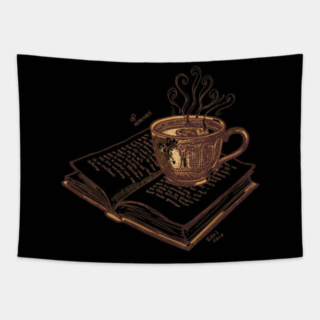 Weekend Plan Coffee & Books Tapestry by SR8891