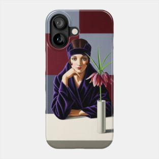 The Queen's Chessboard - Original Art Deco Artwork Phone Case