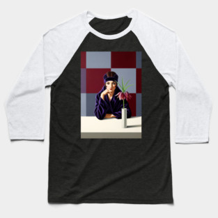 The Queen's Chessboard - Original Art Deco Artwork Baseball T-Shirt