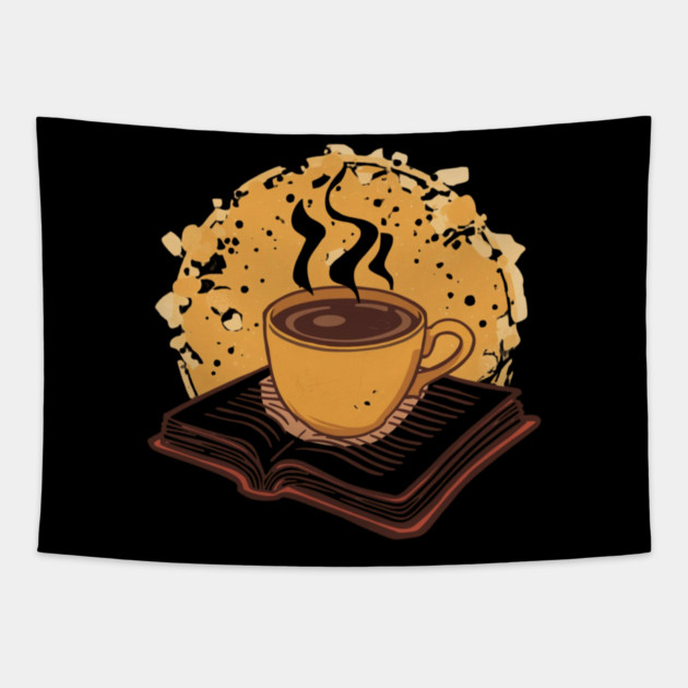 Coffee and Books Weekend Plan Tapestry by SR8891