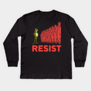 Portland-Frog Kids Long Sleeve T-Shirt