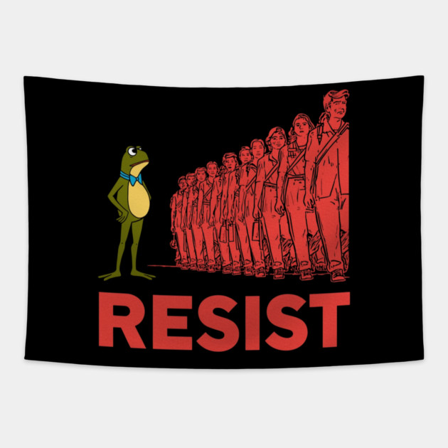 Portland-Frog Tapestry by Creatifly Graphic Tees