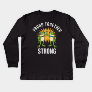 Portland-Frog Kids Long Sleeve T-Shirt