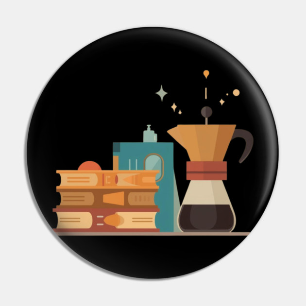 Paperbacks and Pour Over books coffee Pin by SR8891