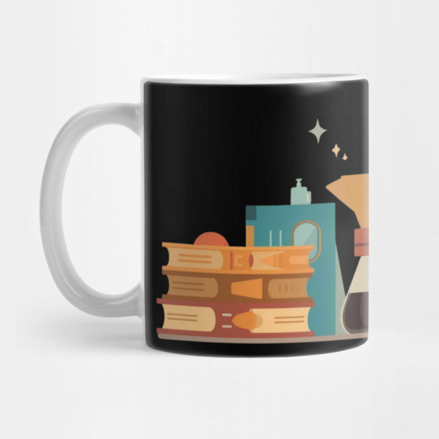 Paperbacks and Pour Over books coffee by SR8891