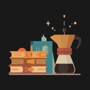 Paperbacks and Pour Over books coffee T-Shirt